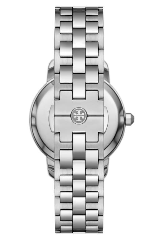 Tory Burch The Tory Bracelet Watch, 34mm In Silver/blue