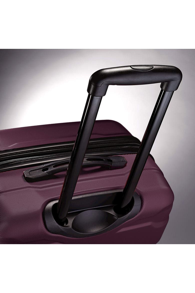 Omni PC Hardside Expandable 24" Medium Checked Spinner Luggage, Alternate, color, Purple