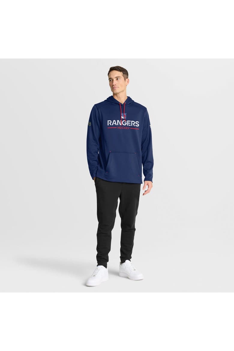 Men's Fanatics Navy New York Rangers Authentic Pro Rink Hoodie, Alternate, color, Navy