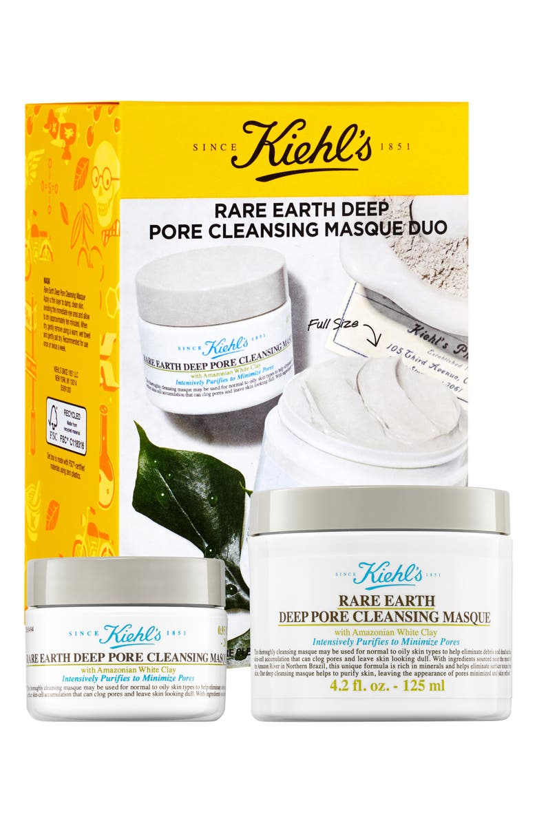 Kiehl's Since 1851 Rare Earth Deep Pore Cleansing Mask Set $60 Value, Alternate, color,