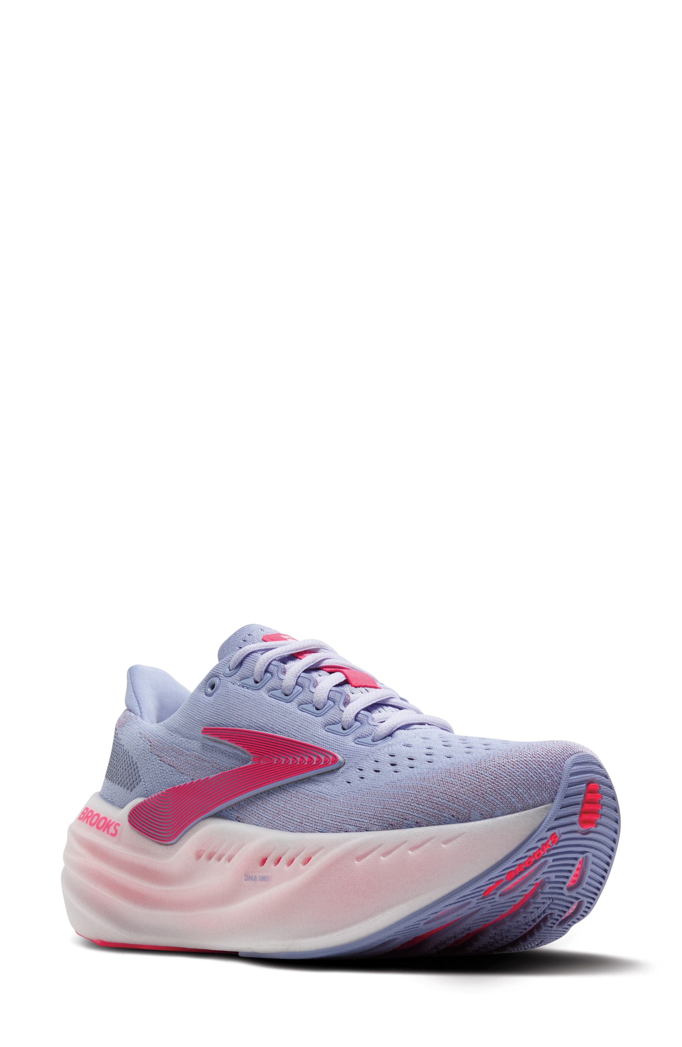Brooks Glycerin Max Running Shoe, Main, color, Blue Heron/ Diva Pink/ White