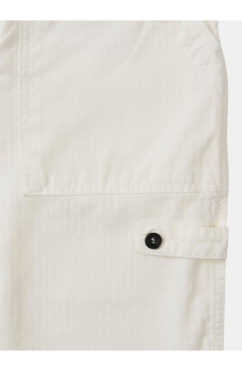 Fortela Jerryt Herringbone Cotton Fatigue Trousers, Alternate, color, Off White