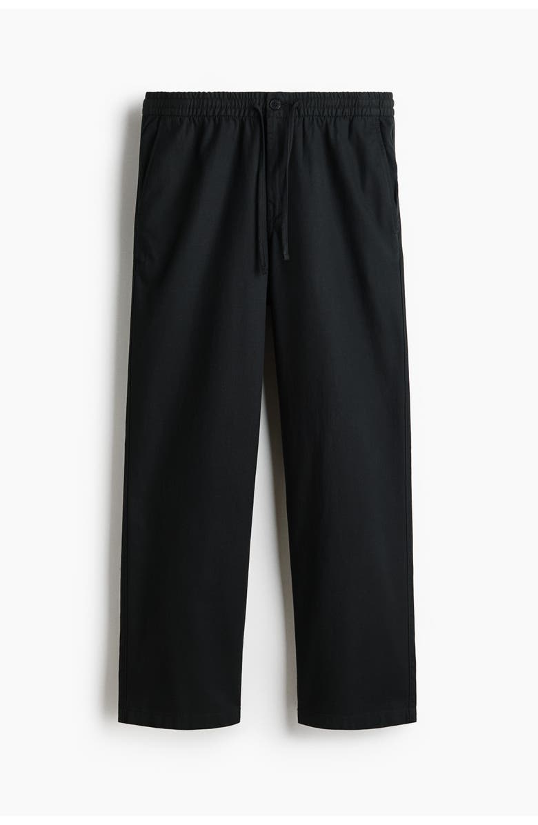 H&M Relaxed-fit pants, Alternate, color, Black