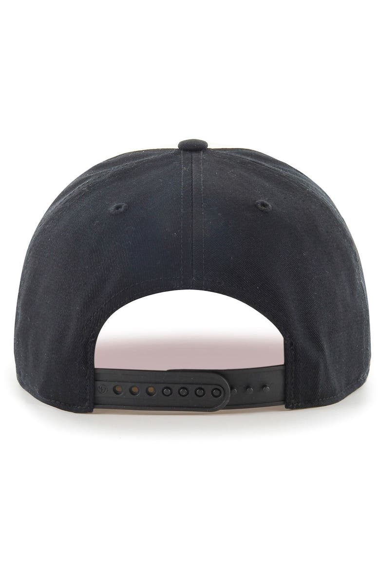 '47 Men's '47 Black/White San Francisco Giants Cooperstown Collection Retro Contra Hitch Snapback Hat, Alternate, color,