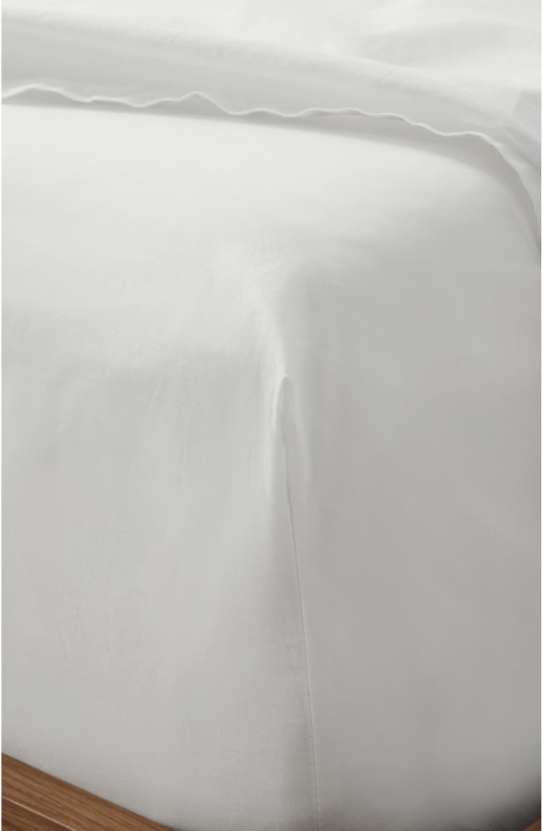 Pact Organic Cool-Air Percale Fitted Sheet, Alternate, color, White