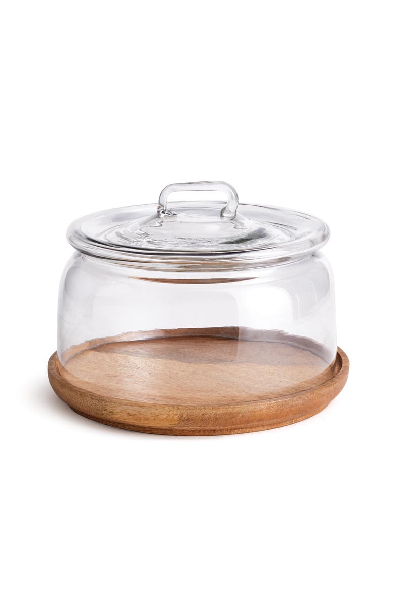 Napa Home & Garden Adrien Tray With Cloche, Main, color, Beige