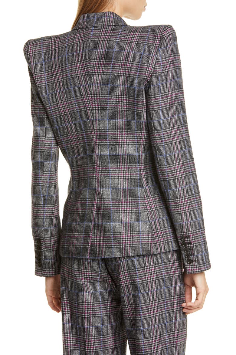 Brock Glen Plaid Dickey Blazer, Alternate, color, GREY MULTI