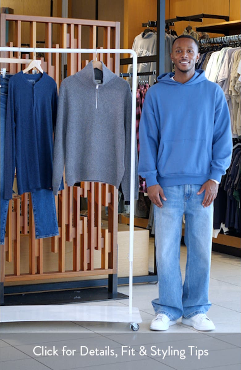 Half Zip Wool & Cotton Sweater, sales video thumbnail