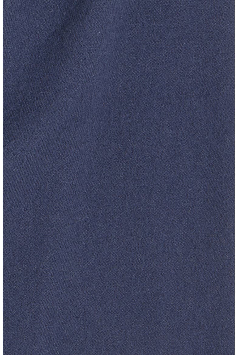 Horse Medal Wool Fringe Scarf, Alternate, color, NAVY