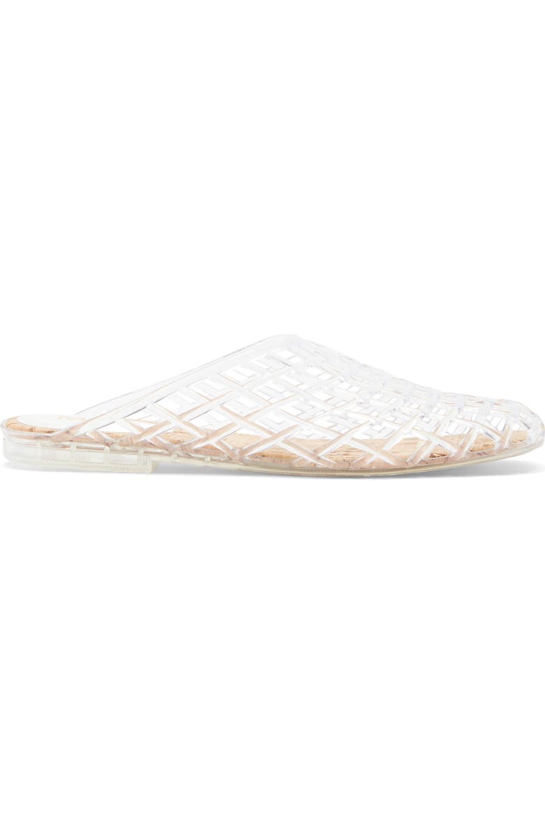 MIA Sophie Clear Woven Mule, Alternate, color, Clear