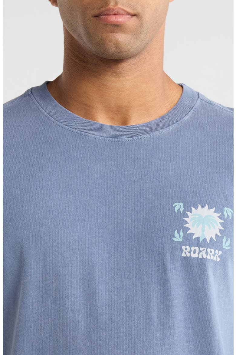 Palm Graphic Regular Fit T-Shirt, Alternate, color, NEPTUNE