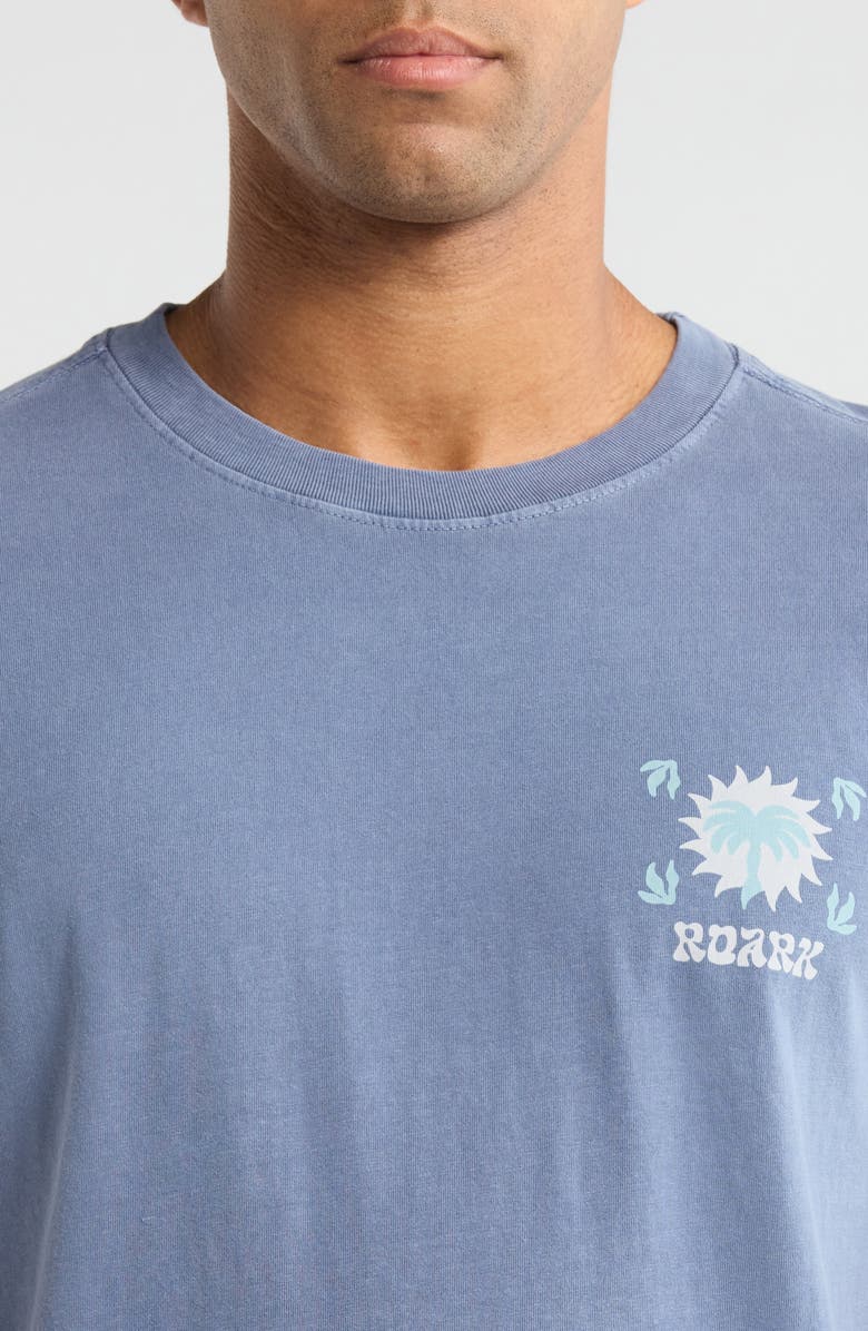 Roark Palm Graphic Regular Fit T-Shirt, Alternate, color, Neptune