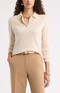 Nordstrom Cashmere Polo Sweater