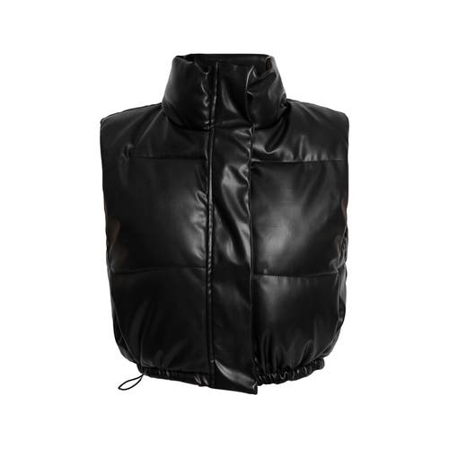 Ats Riley Quilted Leather Vest In Black