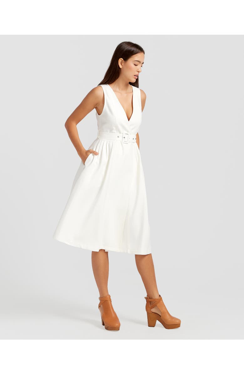 Belle & Bloom Miss Independence Midi Dress, Alternate, color, White