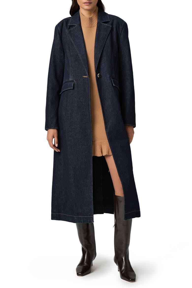Symone Denim Coat, Alternate, color, SAVILLE