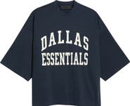 Fear of God Essentials Dallas Cowboys Merch Oversize Cotton Graphic T-Shirt