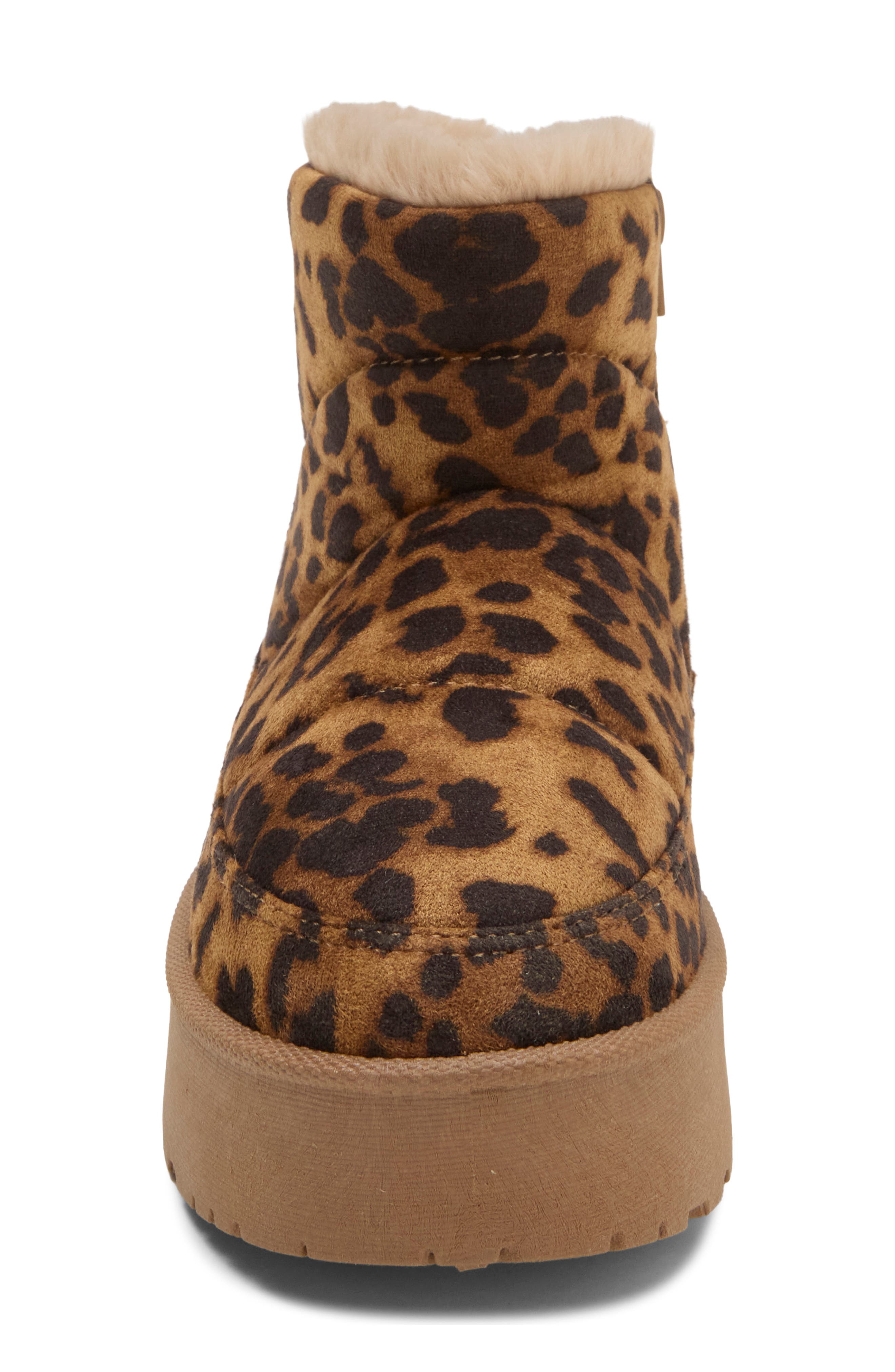 Kids' Paltrow Faux Shearling Lined Platform Boot, Alternate, color, TAN LEOPARD