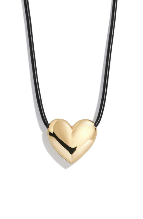 Millie Bubble Heart Cord Necklace