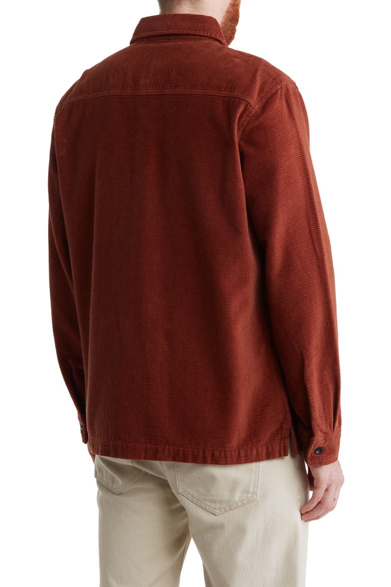 Corduroy Shirt Jacket, Alternate, color, HENNA