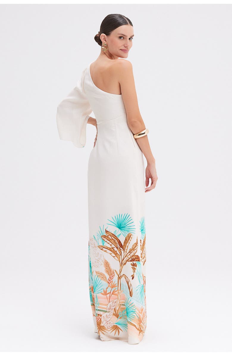 PatBO Bananeira Tropical One Shoulder Maxi Dress, Alternate, color,