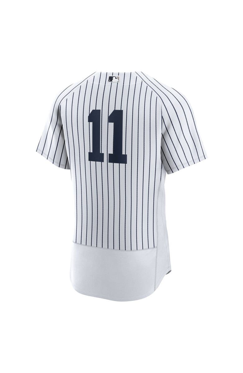 Nike Men's Nike Anthony Volpe White/Navy New York Yankees Home Authentic Jersey, Alternate, color, 