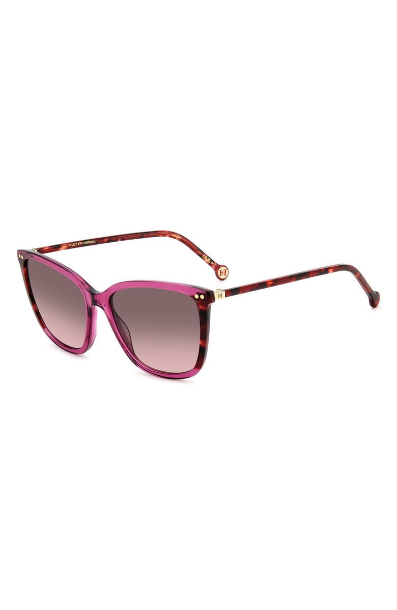 Carolina Herrera 55mm Gradient Cat Eye Sunglasses, Alternate, color,
