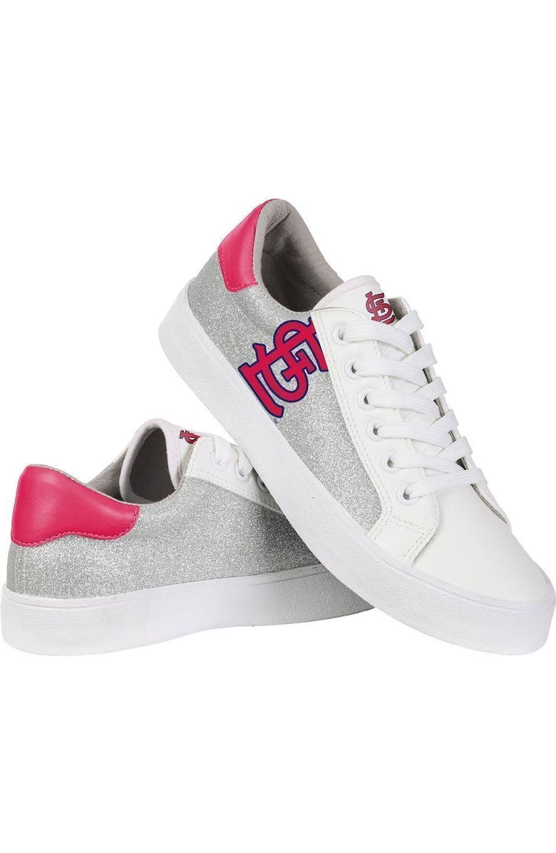 FOCO Women's FOCO St. Louis Cardinals Glitter Sneakers, Main, color,