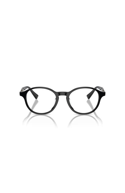 Brunello Cucinelli 50mm Oval Optical Glasses In Black