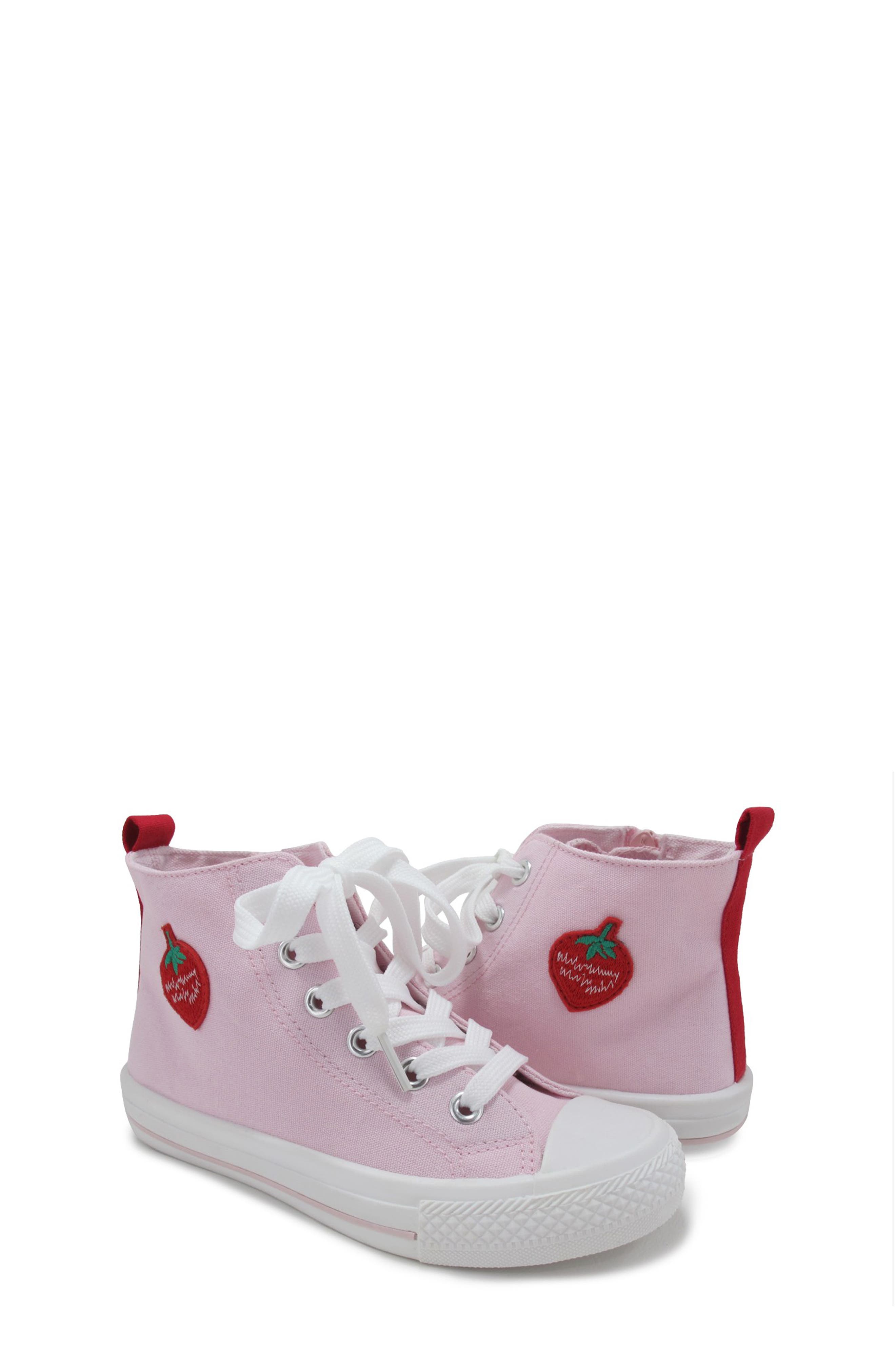 JELLYPOP Kids' Noalinda High Top Sneaker, Alternate, color, Pink