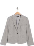 Theory Shrunken Linen Blend Blazer
