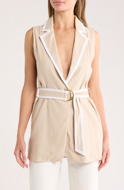 Belted Longline Vest