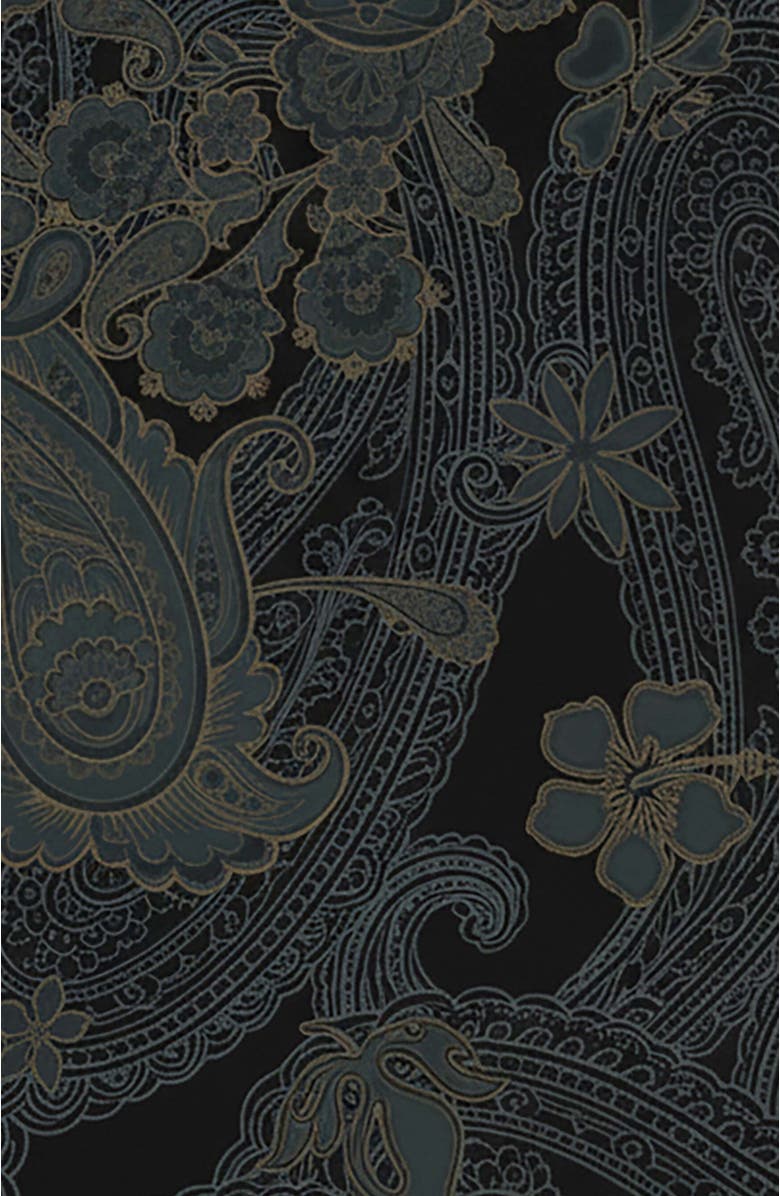 Lords of Harlech Paisley Explosion Womens Tailored Short, Alternate, color, Paisley Explosion Black