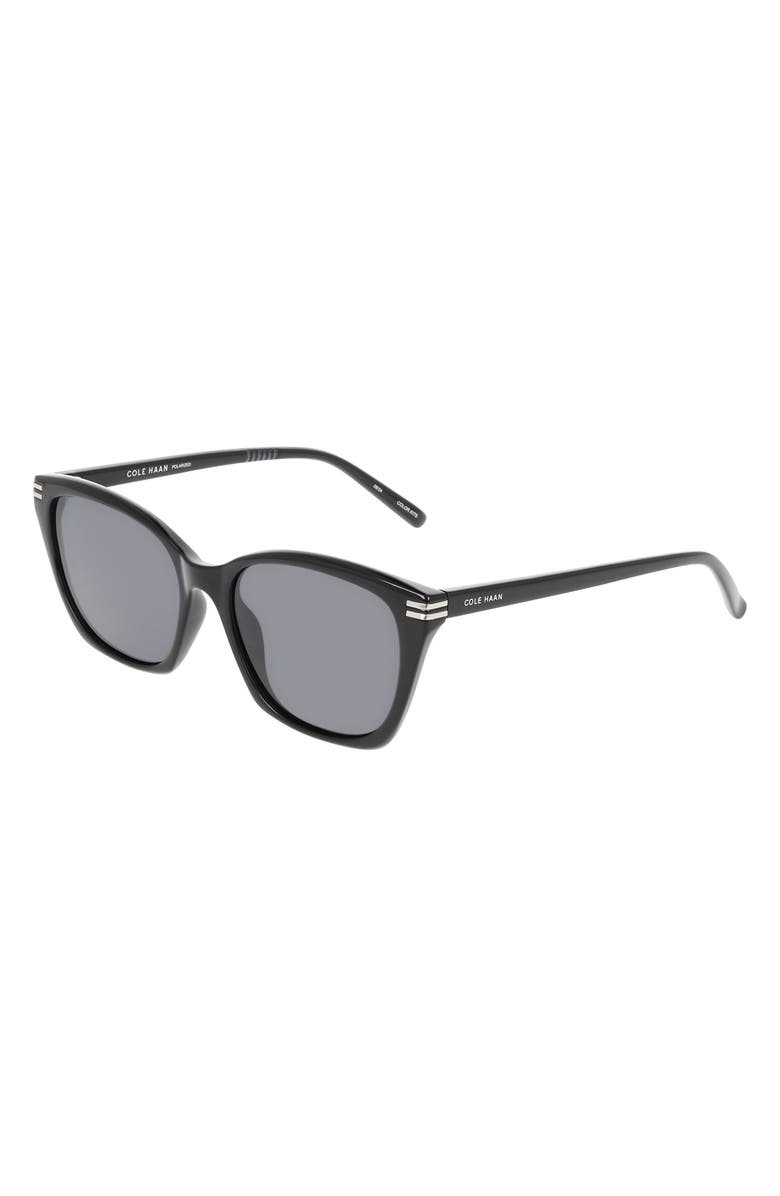 Cole Haan 54mm Cat Eye Sunglasses, Alternate, color, Black