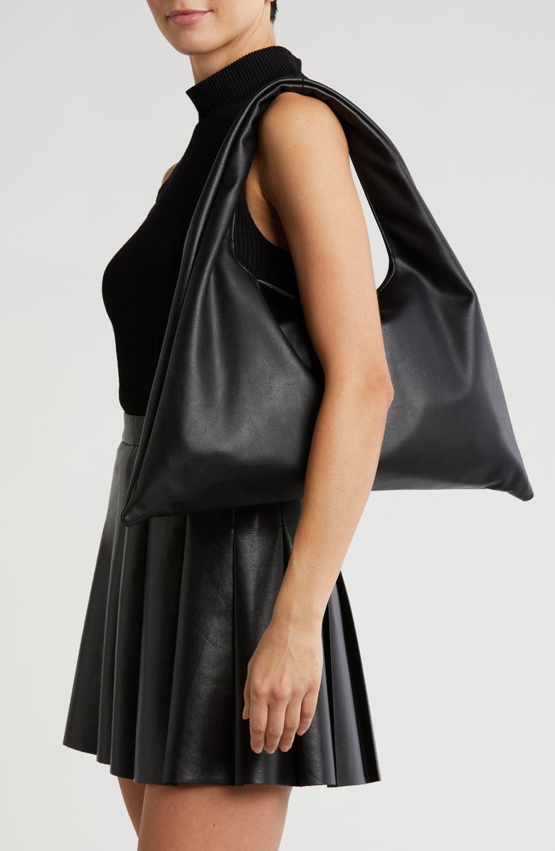 BCBG Slouchy Triangle Shoulder Bag, Alternate, color,