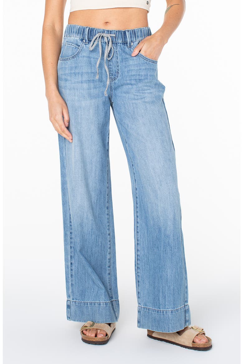 Finley Wide Leg Drawstring Jeans, Main, color, PR SSURE