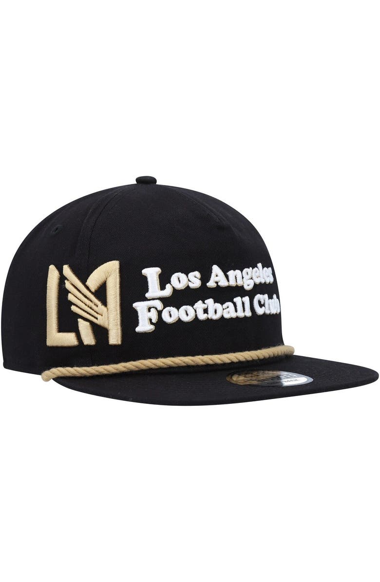 New Era Men's New Era Black LAFC Heritage The Golfer Snapback Hat, Main, color, Black