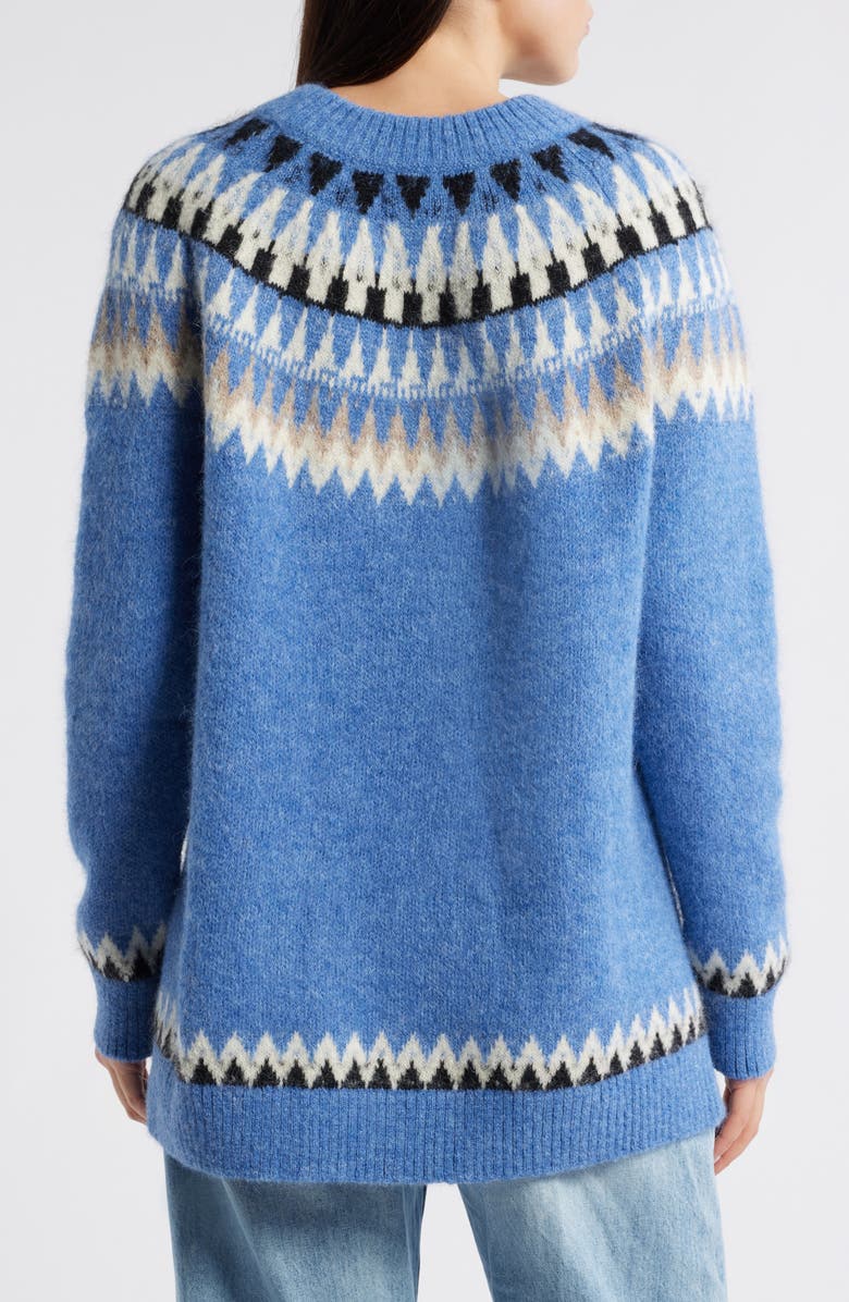 Pendleton Fair Isle Oversize Alpaca Blend Crewneck Sweater, Alternate, color,