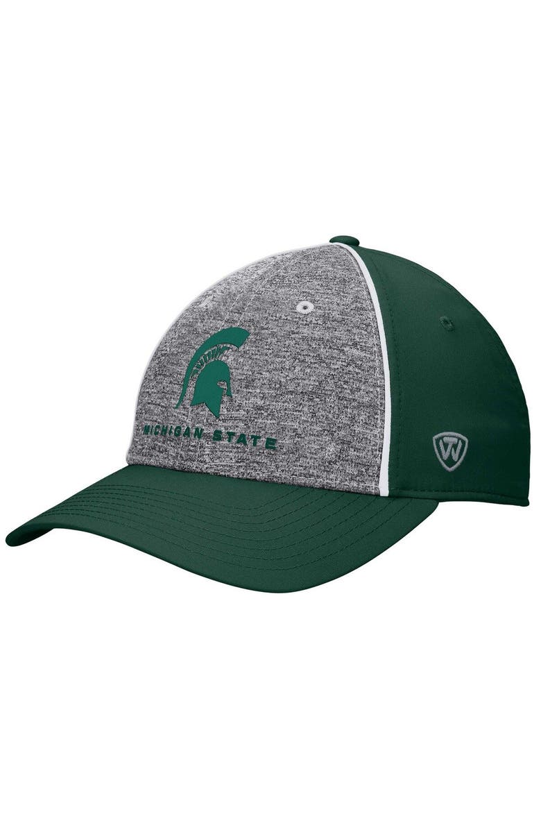 TOP OF THE WORLD Men's Top of the World Heather Gray Michigan State Spartans Nimble Adjustable Hat, Main, color, Heather Gray