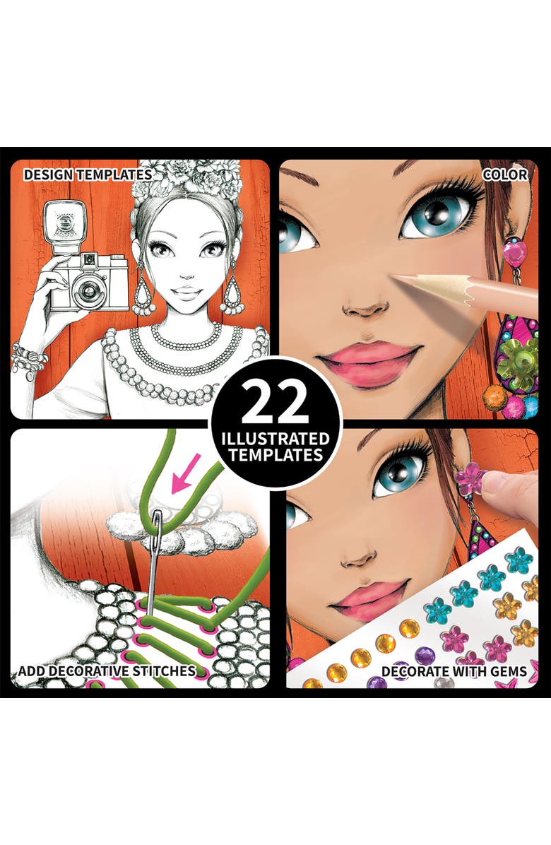 Style Me Up Color & Stitch Craft Activity Kit, Alternate, color, Multicolored