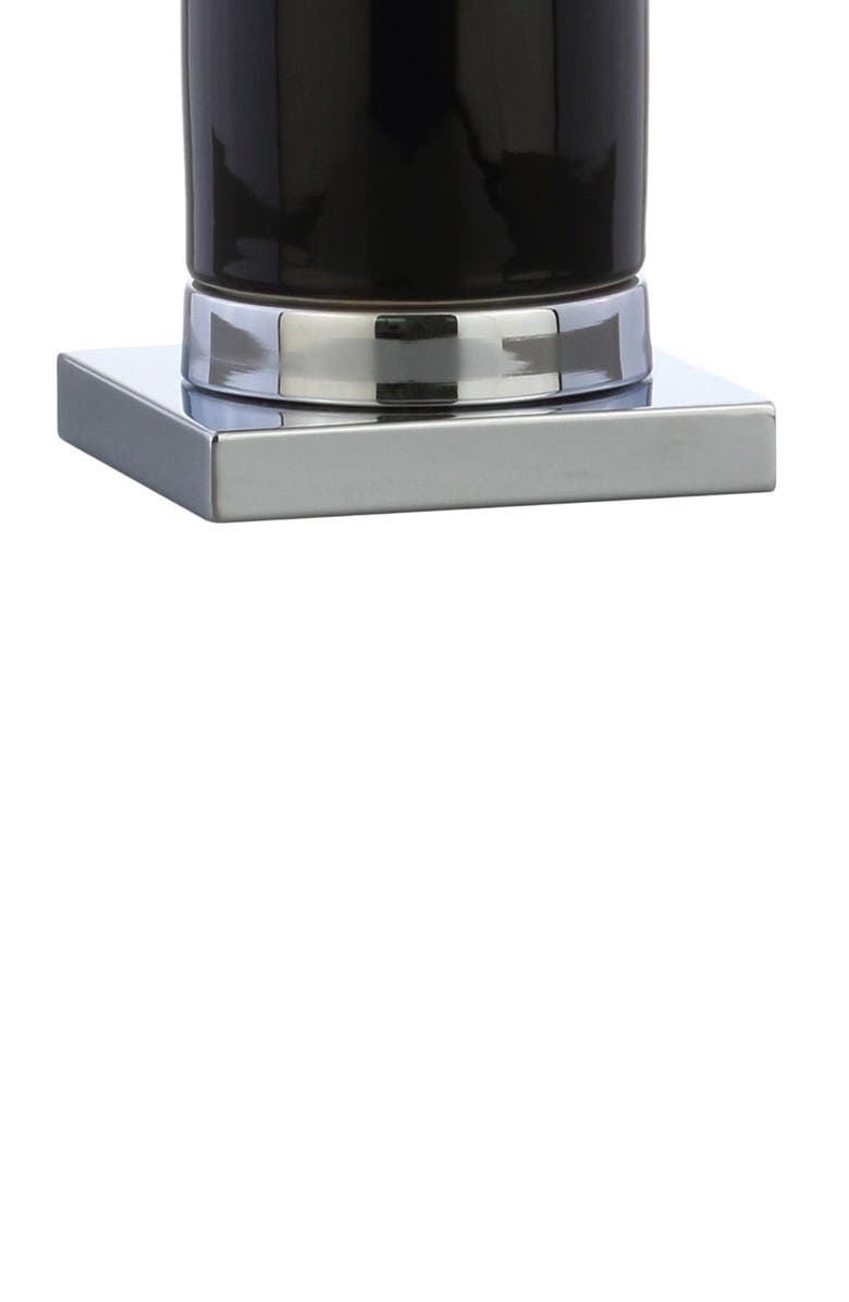 JONATHAN Y Dallas 31.5" Ceramic LED Table Lamp, Alternate, color, Black/Chrome