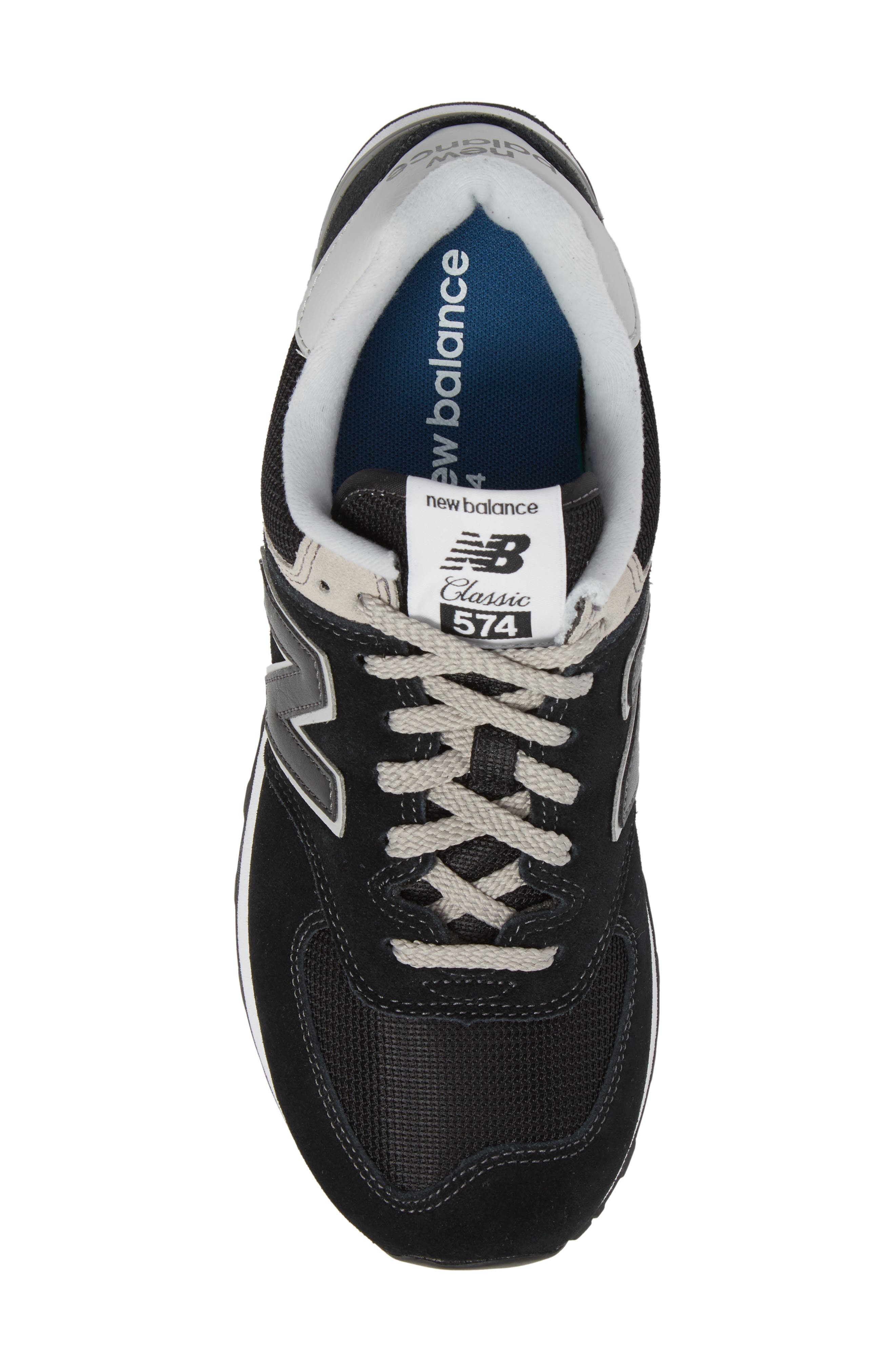 574 Classic Sneaker, Alternate, color, BLACK