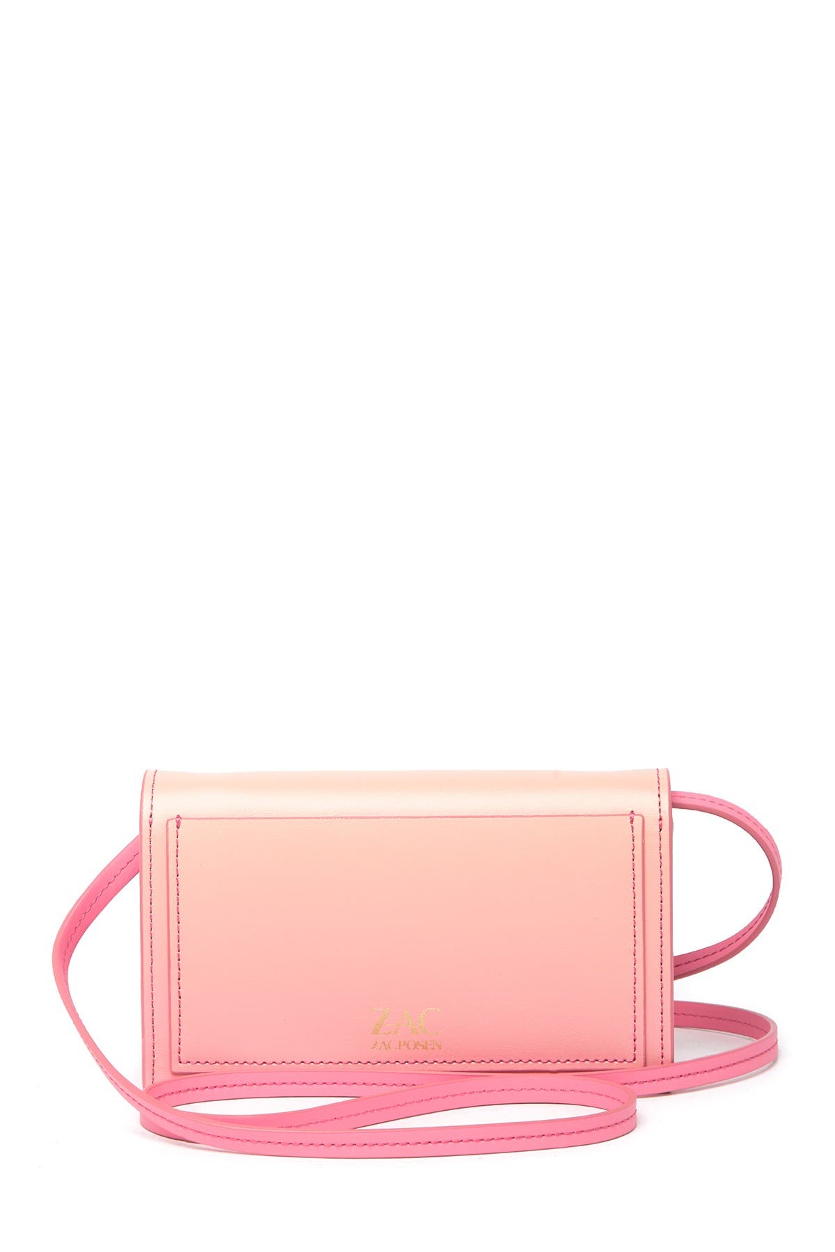 ZAC Zac Posen Eartha Leather Crossbody Clutch, Alternate, color, 