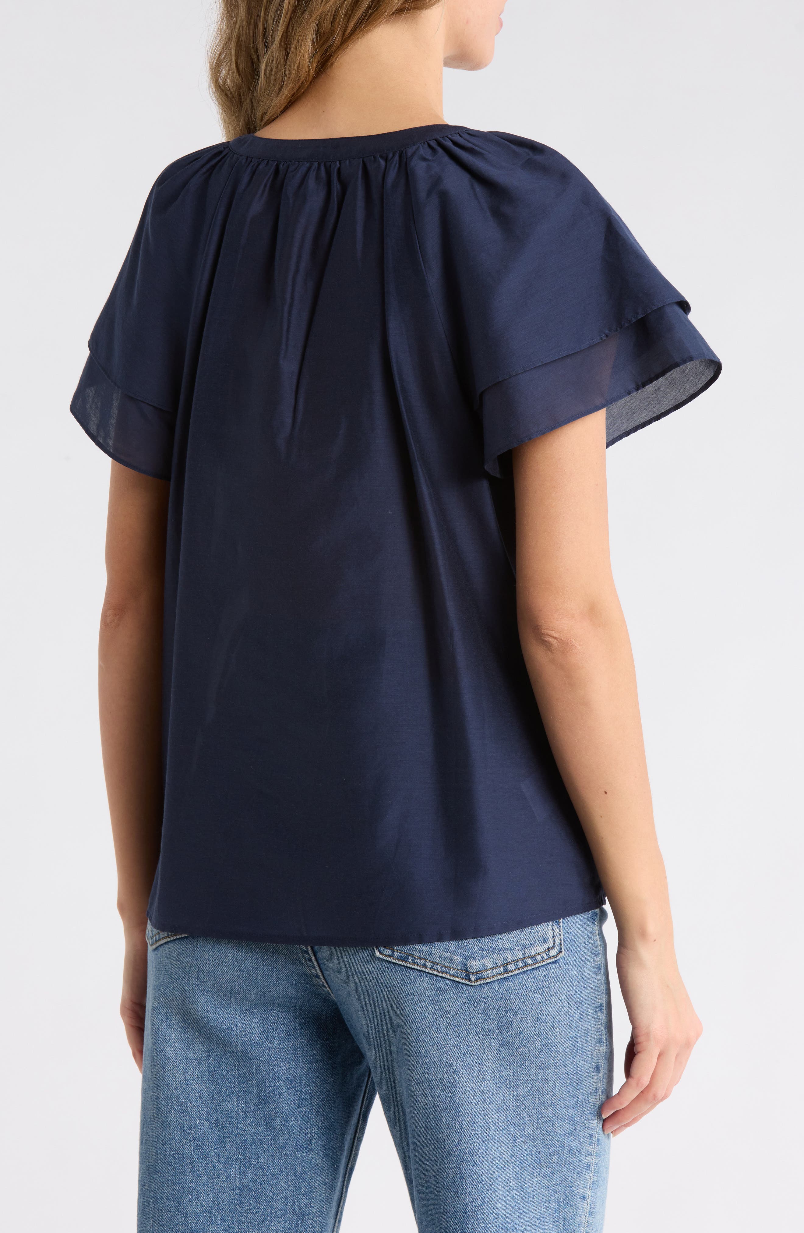 Lagoon Flutter Sleeve Top - image 2
