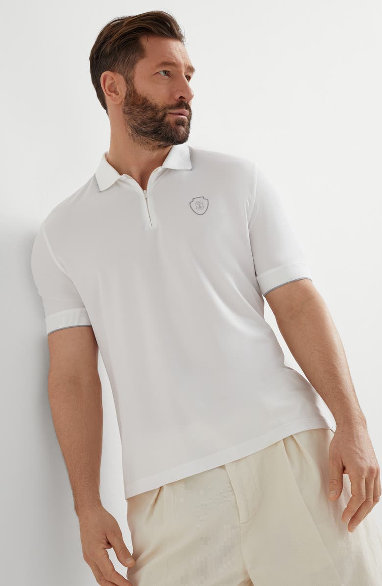 Brunello Cucinelli Piqué polo shirt, Alternate, color, 