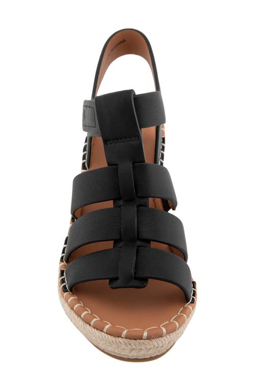 Shop Gentle Souls By Kenneth Cole Gentle Souls Capelin Fisherman Espadrille Sandal In Black Leather