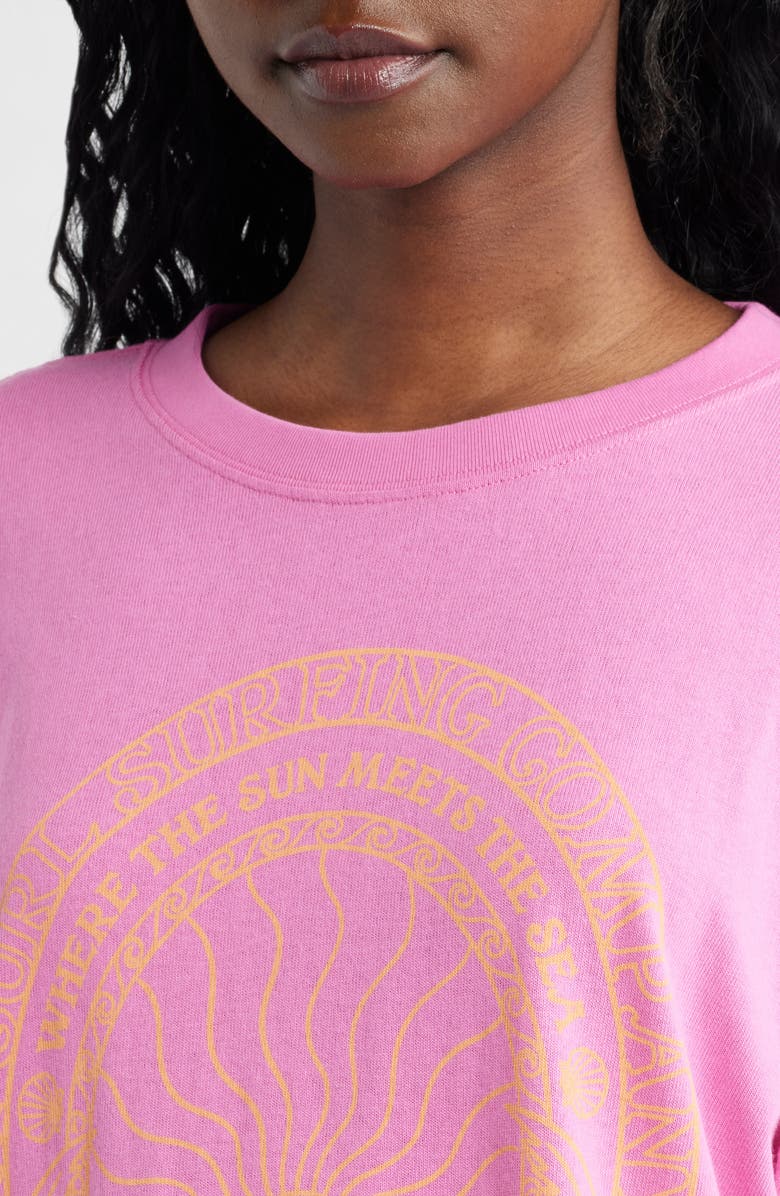 Rip Curl Hotel Malibu Heritage Graphic T-Shirt, Alternate, color, Pink