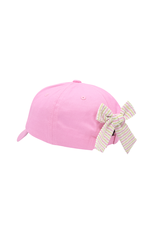 Bits & Bows Ice Cream Twill Bow Baseball Hat In Pink