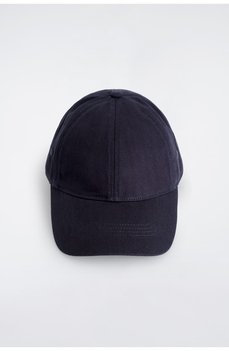 COS Cotton Baseball Cap, Alternate, color, Navy