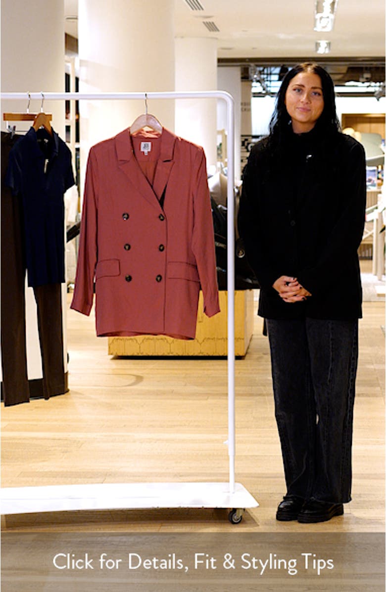 Anthony Double Breasted Longline Blazer, sales video thumbnail